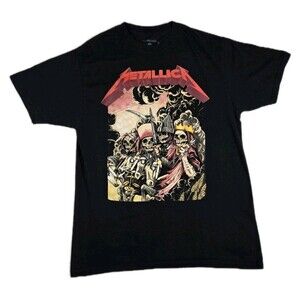 Mens Metallica Short Sleeve Graphic T Shirt Black Large